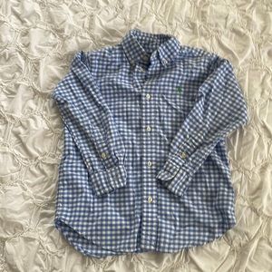 Ralph Lauren checkered button down shirt